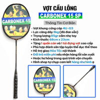 Vợt Cầu Lông Carbon Cán Liền (đã căng cước) - Tặng Kèm Bao Đựng và Quấn Cán