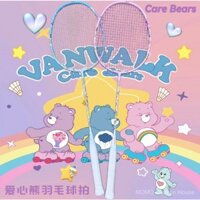 Vợt cầu lông carbon siêu nhẹ Care Bear Cartoon, vợt cầu lông Care Bear đơn unisex 4U
