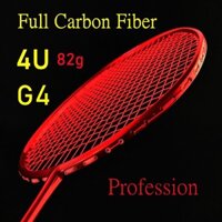 Vợt cầu lông chuyên nghiệp 4U sợi carbon đầy đủ, pound, gram, trò chơi siêu nhẹ được đào tạo chuyên dụng