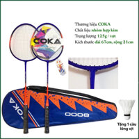 Vợt Cầu Lông COKA (2chiếc) Chất Lượng cao 3000-8000 giá rẻ tặng kèm cầu Hải Yến