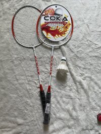 Vợt Cầu Lông Coka Giao màu ngẫu nhiên - Tặng 2 quấn cán hoặc Cầu Hải Yến - Trái cầu