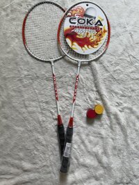 Vợt Cầu Lông Coka Giao màu ngẫu nhiên - Tặng 2 quấn cán hoặc Cầu Hải Yến - Tặng 2 quấn cán