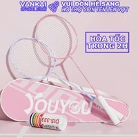 Vợt cầu lông đã đan lưới Youyou màu CUTE khung nhẹ siêu bền giá tốt nhất thị trường