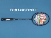 Vợt Cầu Lông Felet Sport Force III – Màu đen bạc | SF3      | Fleet