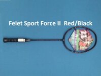 Vợt Cầu Lông Felet Sport Force II – Màu Đen Đỏ | SF2 Đỏ      | Fleet