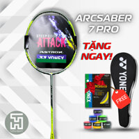 Vợt Cầu Lông Giá Rẻ Arc 7 Pro Khung 100% Carbon Căng Sẵn 10 KG Nhẹ, Bền Đẹp + Tặng Ngay CƯỚC BG65 + CUỐN CÁN + BAO VỢT