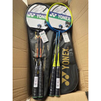 Vợt cầu lông giá rẻ, bộ đôi vợt cầu lông yonex kèm túi đựng, giao màu ngẫu nhiên