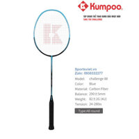 Vợt Cầu Lông Kumpoo 88 màu Xanh, Siêu phẩm [ Tặng căng dây và cuốn cán Bảo hành 6 tháng ] Công thủ toàn diện