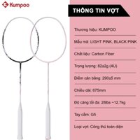 Vợt cầu lông Kumpoo BlackPink 4U carbon chính hãng ông thủ toàn diện cho mọi người chơi thể thao phân phối độc quyền