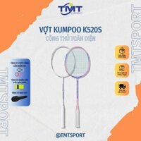 Vợt cầu lông Kumpoo K520S chính hãng, sợi carbon 4U căng sẵn - Tặng cước, quấn cán và bao vợt