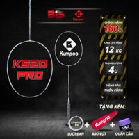 Vợt Cầu Lông Kumpoo Power Control K520 Pro Đen Chính Hãng - Độ Bền Cao, Linh Hoạt - Công Thủ Toàn Diện