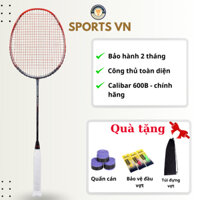 VỢT CẦU LÔNG LINING 3D CALIBAR 600B TẶNG KÈM QUẤN CÁN, TÚI ĐỰNG VỢT, BẢO VỆ ĐÀU VỌT
