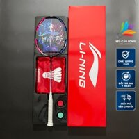 Vợt Cầu Lông Lining Halbertec 8000 Full Hộp - Tặng Dây Trợ Lực, Quấn Cán, Vòng Tay, Túi Đựng (Sẵn 10,5kg - Max 13,5kg)