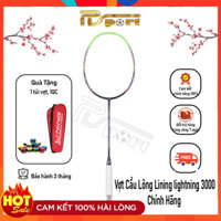 Vợt Cầu Lông Lining Lightning 3000 Mới Chính Hãng (4U), Công Thủ Toàn Diện, Tặng túi quấn cán