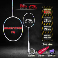 Vợt Cầu Lông Lining Windstorm 74 Chính Hãng Nội Địa -  Trắng Tinh - Thanh Thoát , Nhẹ Nhàng , Linh Hoạt