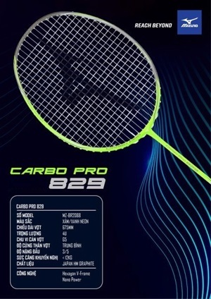 Vợt cầu lông Mizuno Carbo Pro 829