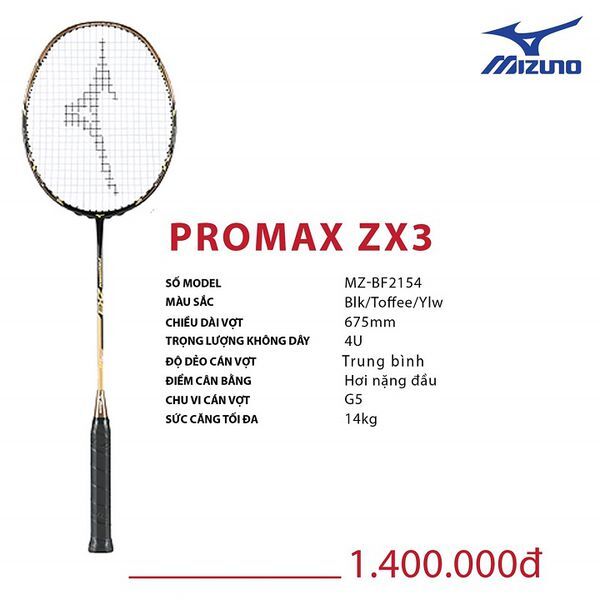 Vợt cầu lông Mizuno Promax ZX3
