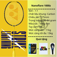 Vợt cầu lông Nanoflare 1000z khung Carbon căng sẵn 11-12kg, tặng kèm quấn cán + bao vợt và in logo theo yêu cầu