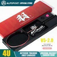 Vợt cầu lông tấn công ALP v5 2.0 4U Thương hiệu mới miệng cá nắp nón Màu vàng hồng Không thua kém Yonex Rsl Li Ning Victor ALPSPORT vợt nguyên bản