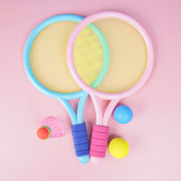 Vợt cầu lông trẻ em, đồ chơi cho trẻ em từ 3-6 tuổi, bộ vợt tennis thể thao ngoài trời cho bé trai và bé gái
