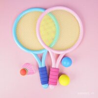 Vợt cầu lông trẻ em, đồ chơi cho trẻ em từ 3-6 tuổi, bộ vợt tennis thể thao ngoài trời cho bé trai và bé gái
