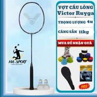 Vợt cầu lông Victor Ruyga 100% khung carbon căng sẵn 11kg,siêu bền, đẹp tặng bao đựng, cuốn cán,căng cước