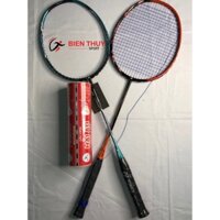 Vợt Cầu Lông - Vợt Khung Cacbon Đan Máy (Căng cước 9,5Kg)Tặng Cước +Công Đan + Bao Đựng Vợt