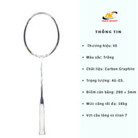 Vợt Cầu Lông VS Titan 7 Chính Hãng, căng sẵn 11kg tặng kèm quấn cán và bao đựng