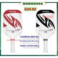 Vợt Chơi Bóng Pickleball HTPICK carbon 3K joola T300 Siêu bền mặt vợt nhám độ dày 14mm (HT ĐEN ĐỎ))