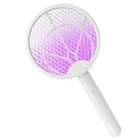 Vợt diệt muỗi thông minh 2in1 kiêm đèn bắt muỗi tự động, 2 lớp lưới gấp gọn bảo vệ an toàn [HÀNG LOẠI 1]