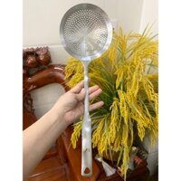 Vợt hoặc Vớt INOX 304 Sâu Lòng size 14 Cm dài 41 Cm Dùng Vớt Mì ,Nui ,Rau Củ Qủa...Tiện Lợi Và Cần Thiết Cho Nhà Bếp.