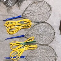 Vợt hớt cá inox cộng cò bóp