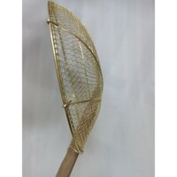 Vợt inox 304 vàng 25 cm nấu nước súp  vớt xương đồ chiên tiện dụng