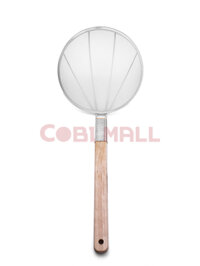 Vợt inox lưới mịn tay cầm gỗ