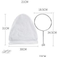 Vợt lọc trà - Cán Inox 304  TÚI LỌC TRÀ  TÚI LỌC CAFE COLD BREW  TÚI LỌC CÓ CÁN  LỌC VẢI - Trung