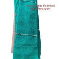 Vợt lưới gọ xanh 2 li, ngan 20cm, dài 70cm, vành inox 8 li, độ sâu tùng lưới 50cm. Dùng để cào ốc đinh