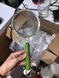 Vợt lưới inox cán nhựa xanh Mini Min