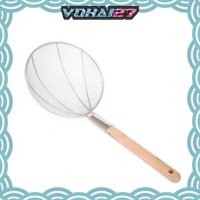 Vợt mì lưới inox - vợt mì inox cao cấp 304 cán tre