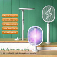 Vợt Muỗi Điện Gấp Có Thể Sạc Lại Gia Dụng/Đèn Diệt Muỗi Ánh Sáng Tím Bẫy Muỗi/Dụng Cụ Đuổi Muỗi Vợt Điện Lưới Lớn
