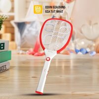 Vợt muỗi Điện Quang EMR02, 5s Xả nhanh dòng điện, chống giật. Lưới vợt 3 lớp bền bỉ - Bảo hành 12 tháng