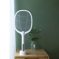Vợt muỗi kiêm đèn bắt muỗi tự động 2in1 chính hãng, tích điện 1200mAh sạc pin thông minh tiện lợi (LOẠI XỊN)