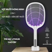 VỢT MUỖI KIÊM ĐÈN BẮT MUỖI 2IN1 ( PIN SẠC )