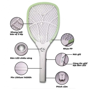 Vợt muỗi Nanoco NMR101G