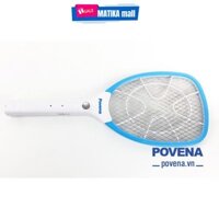 Vợt muỗi Povena PVN-MQ22, vợt muỗi pin siêu khủng sạc nhanh, chân cắm ẩn chống gãy