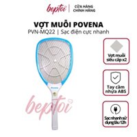 Vợt muỗi POVENA vợt muỗi siêu cấp x2, thời gian sử dụng 12h - PVN-MQ22