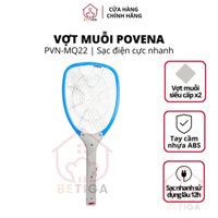 Vợt muỗi POVENA vợt muỗi siêu cấp x2, thời gian sử dụng 12h - PVN-MQ22