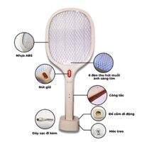 Vợt muỗi thông minh 2 in 1 Nanoco NMR103BE