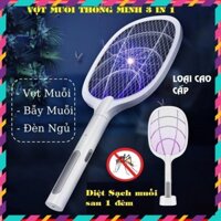 Vợt Muỗi Thông Minh 3 IN1 Tự Động Diệt Muỗi Sạc Tích Điện Để bàn Pin cao cấp -Bảo hành 1 đổi 1