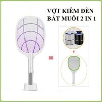 Vợt muỗi thông minh kiêm đèn bắt muỗi tự động 2in1