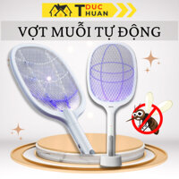 Vợt Muỗi Tự Động kiêm Đèn Bắt Muỗi 2 trong 1 - Pin sạc 1200 mah - Bảo hành 3th 1 đổi 1